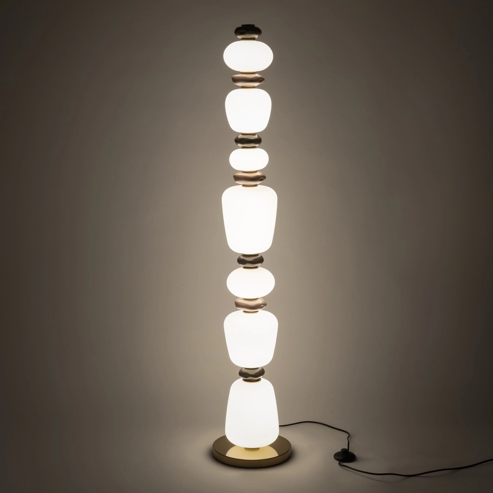 Vloerlamp Ceramic Led keramiek en glas Lyora 5903139117043