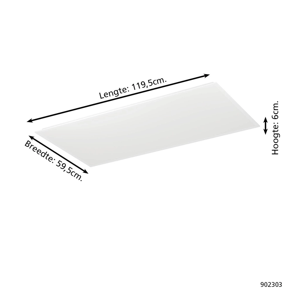 Plafondlamp Moradillo-R 59,5cm wit afstandsbediening Eglo 9008606361687