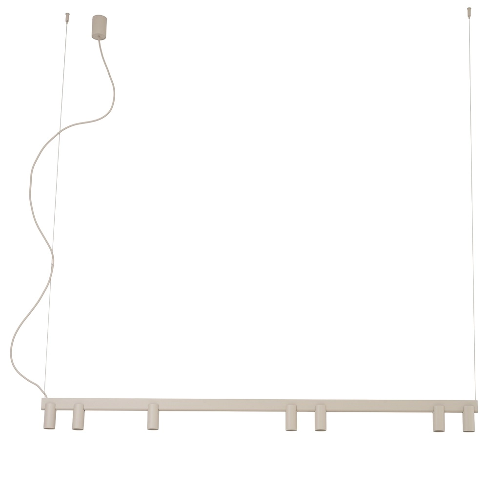 Design hanglamp Fourty 7-lichts zand bruin Lyora 5903139122948