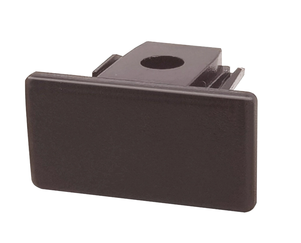 Eindkapje Track choco voor 1-fase rail