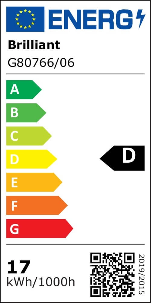 Zwarte plafondlamp Aurelia 2500lm Brilliant 4004353442124