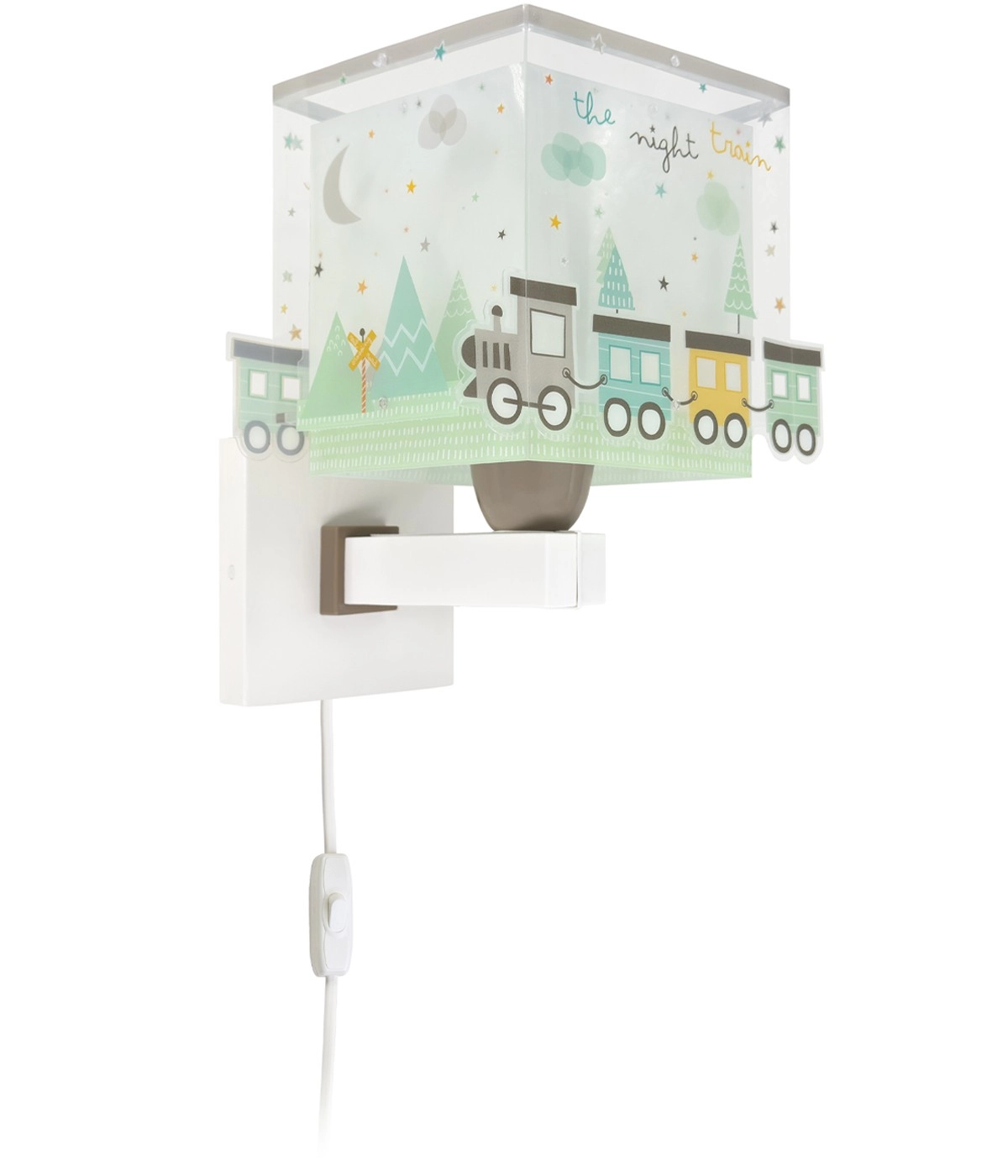 Wandlamp Night Train grijs glow in the dark Dalber 8420406635392