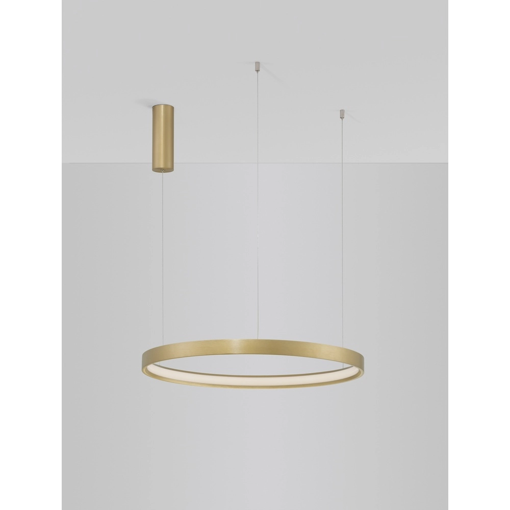 Ronde hanglamp Perrine goud Ø 60cm Lyora 5212017438447