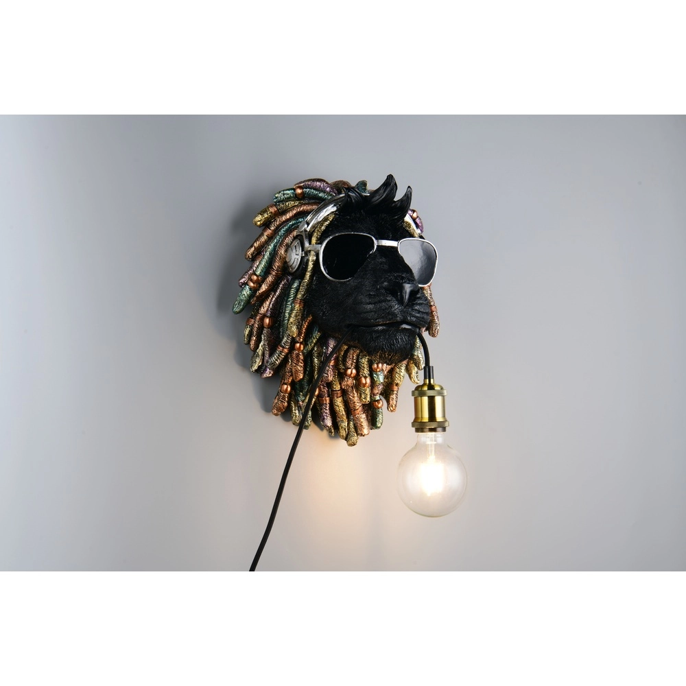 Wandlamp Leo zwart Trio 4017807677911