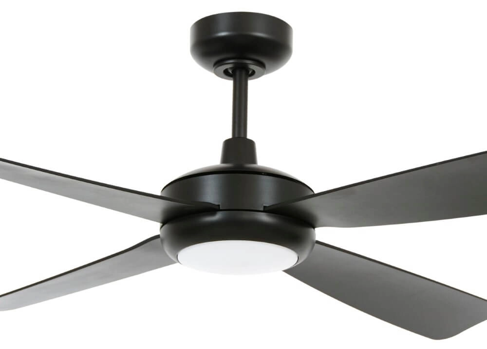 Plafondventilator met licht Slipstream Ø 107cm zwart Beacon 9333509174684