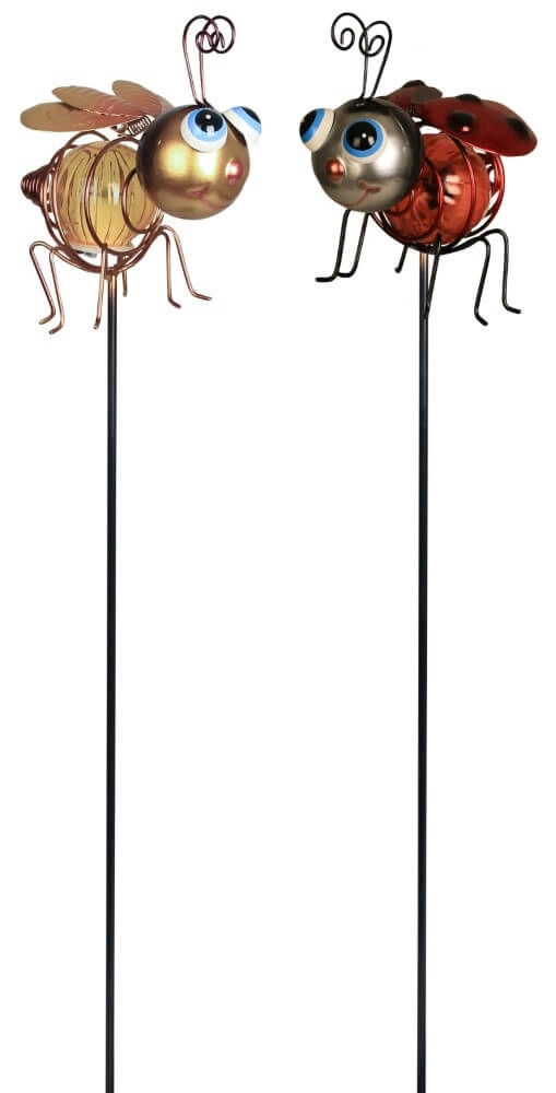Solar priklampjes Metal insect Bij & Lieveheersbeestje Solar priklampjes Metal insect Bij & Lieveheersbeestje