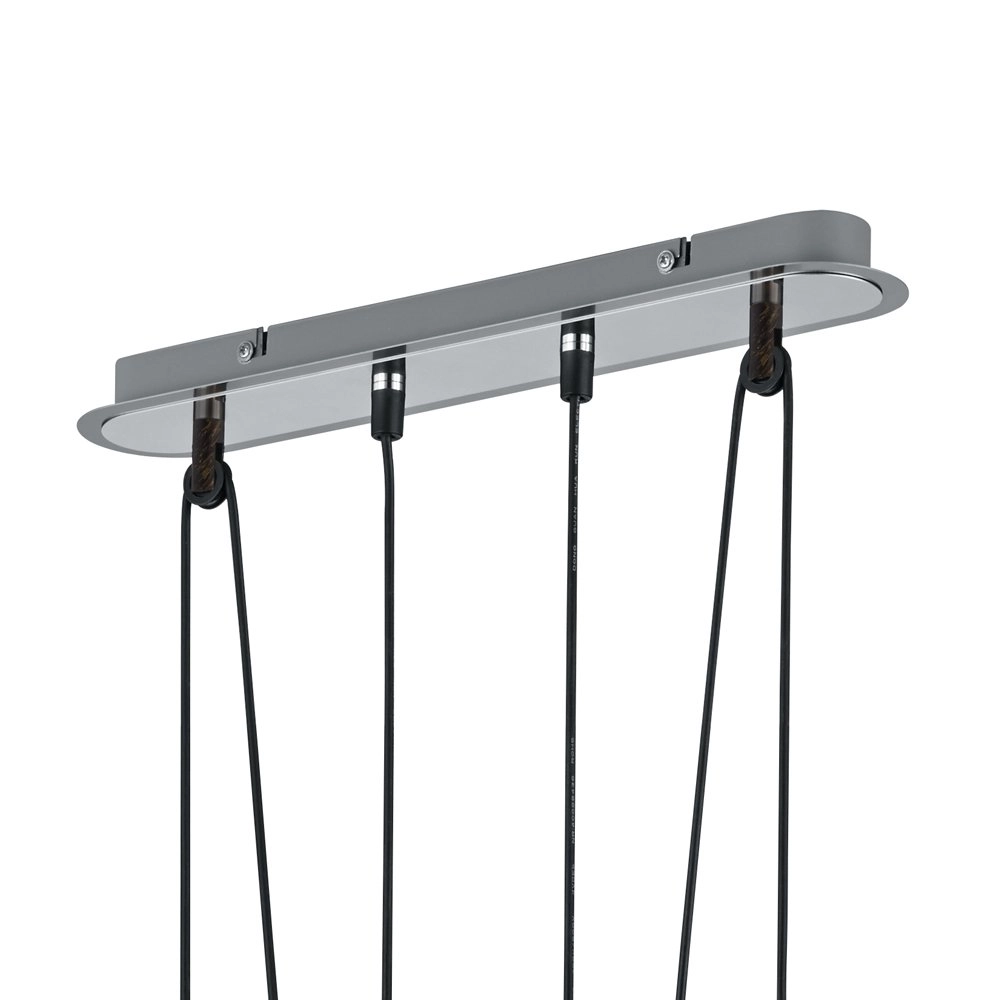 Design hanglamp Levisto 3-lichts nikkel Trio 4017807281750