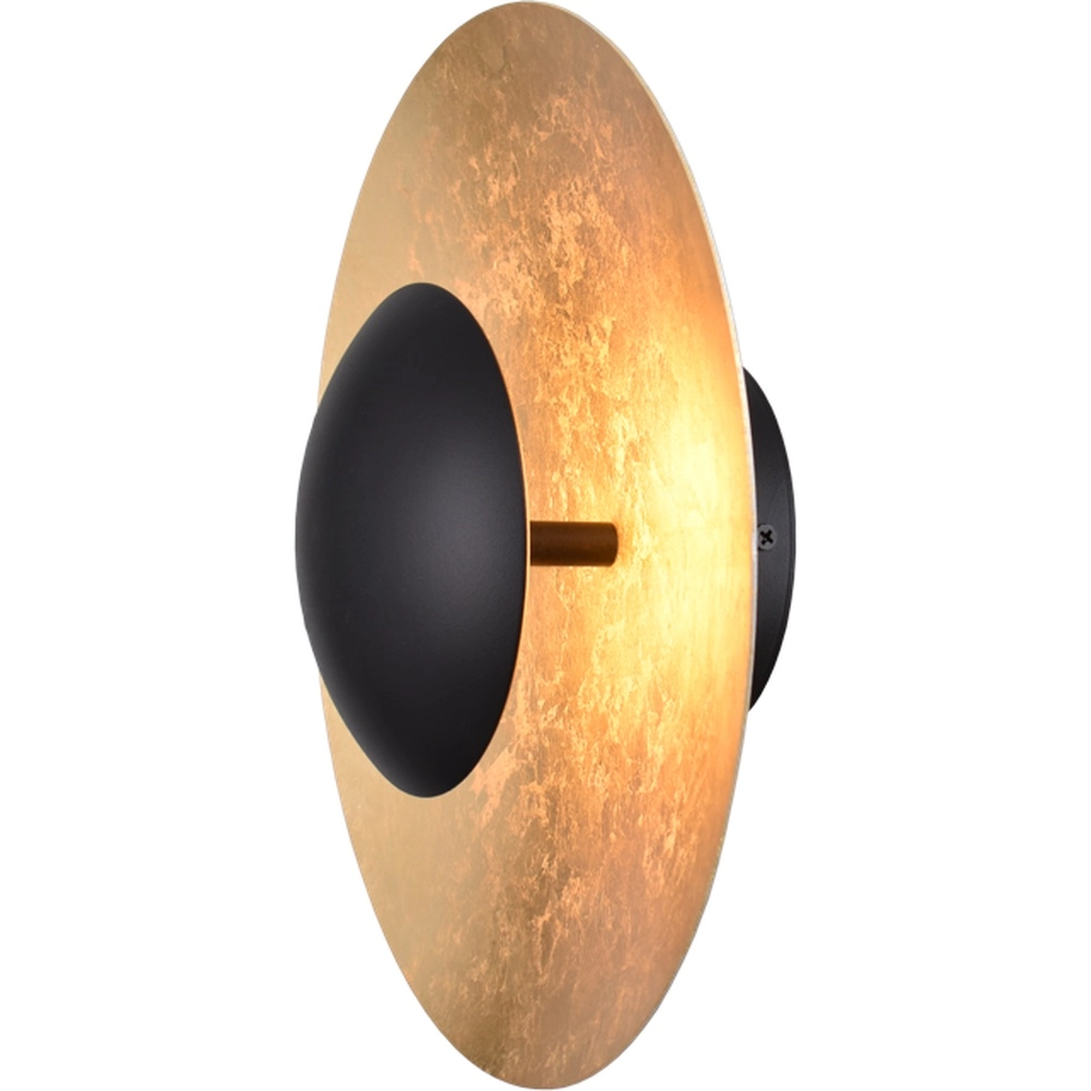 Wandlamp Zyan zwart met goud