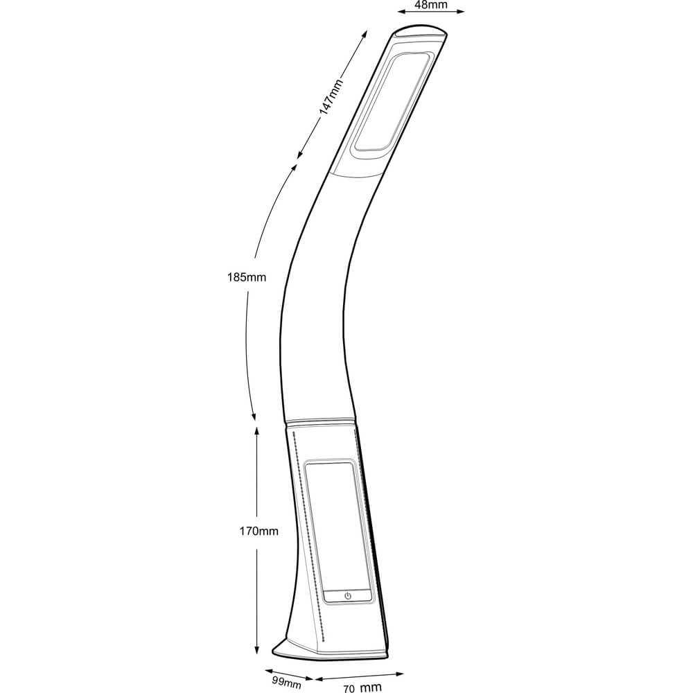 Bureaulamp Sophie wit Globo 9007371368761
