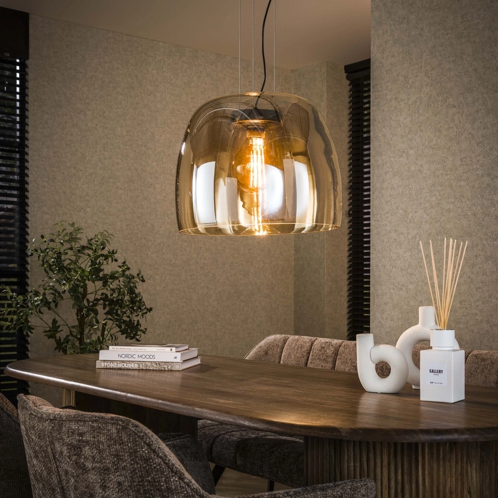 Glazen hanglamp Drift Ø 48cm - amber glas