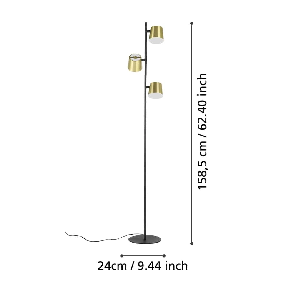 Zwart met gouden vloerlamp Altamira Stars of Light 9002759399870