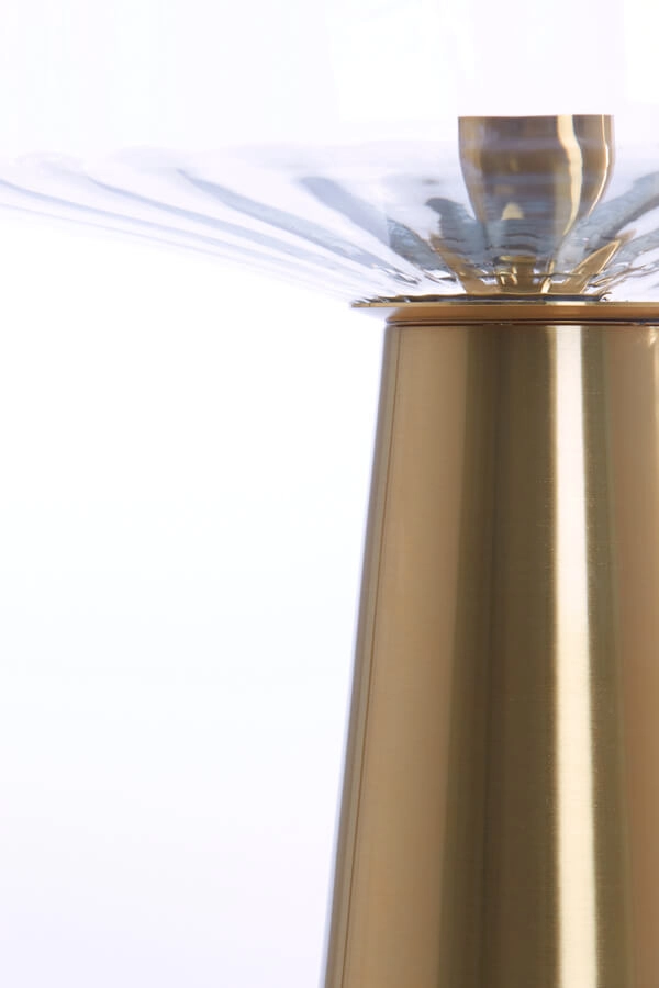 Tafellamp Pleat goud Ø 30cm Light & Living 8717807687731