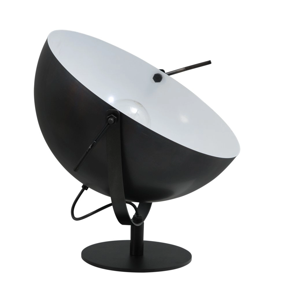 Zwarte Industria Uplighter 40cm zwart met wit Zwarte Industria Uplighter 40cm zwart met wit