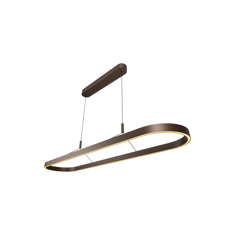 Ovale hanglamp Liane roestbruin Lucide Vibes 5411212461117