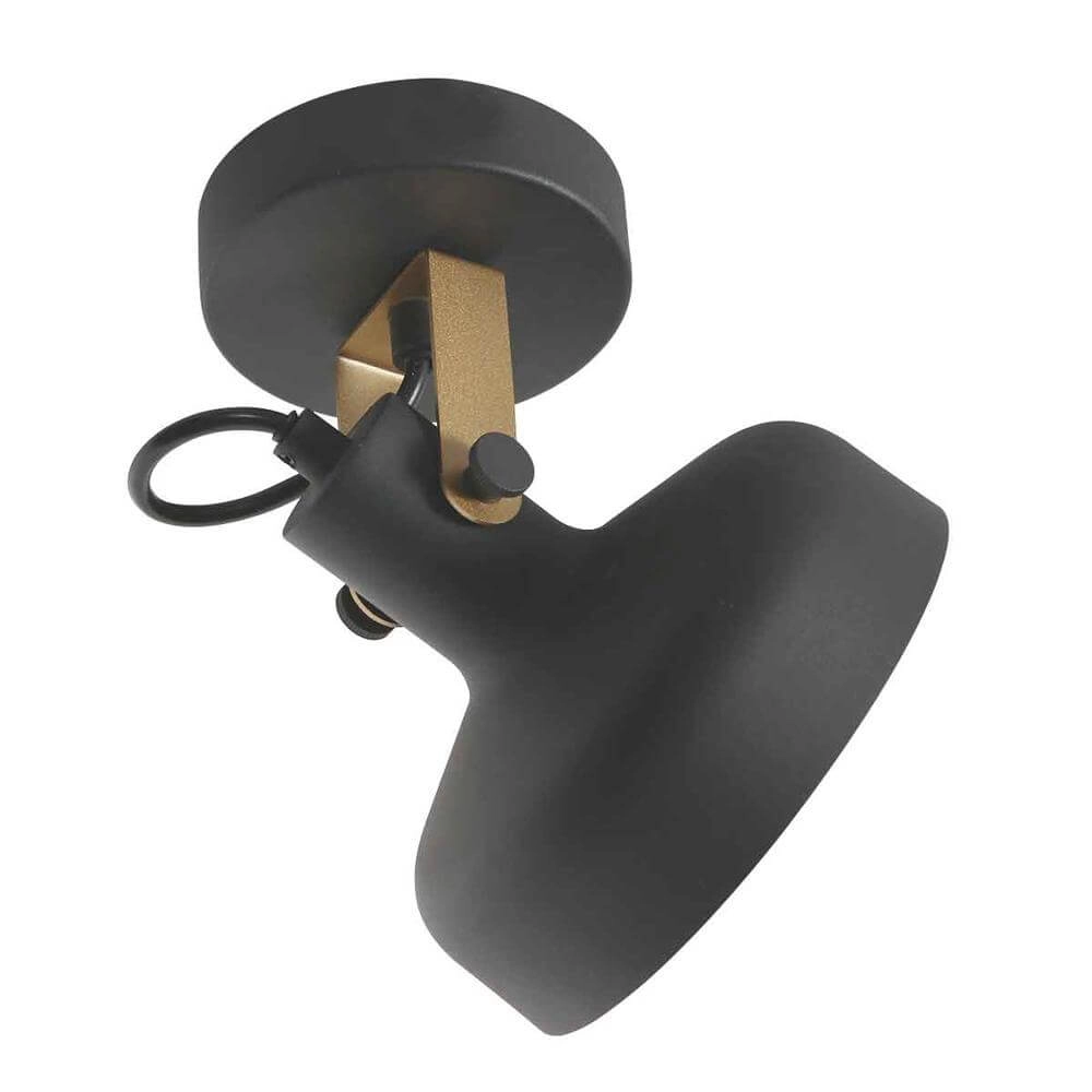 Wandlamp Prato zwart met goud Steinhauer 8712746176377