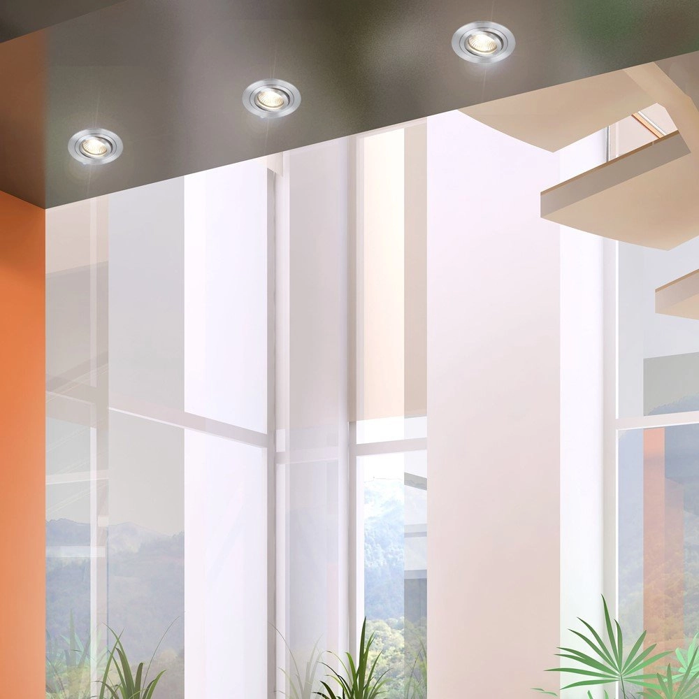 Inbouwspot Vespo Round 10cm metaalgrijs Steinhauer 8712746091885