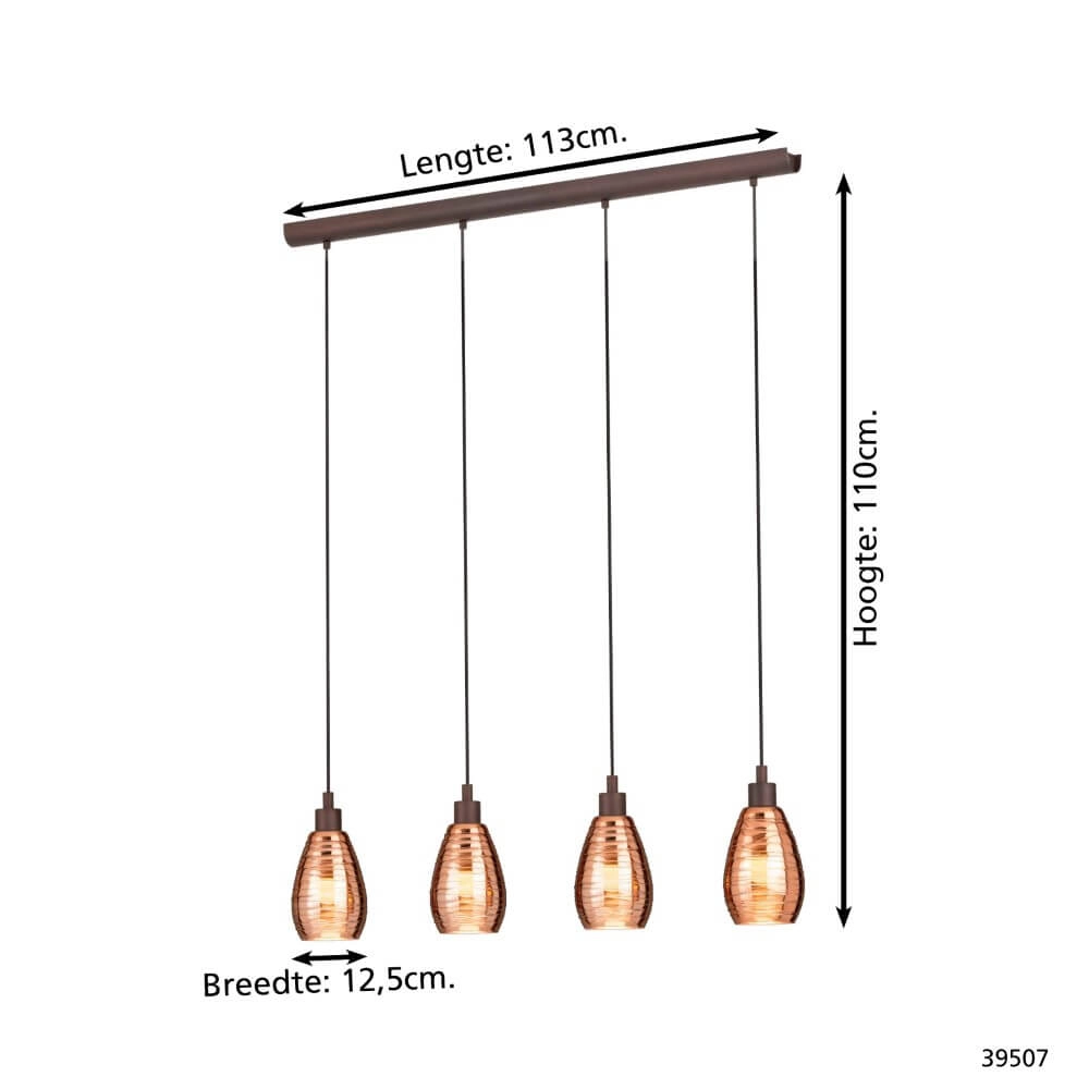 Bruine hanglamp Siracusa Stars of Light 9002759395070