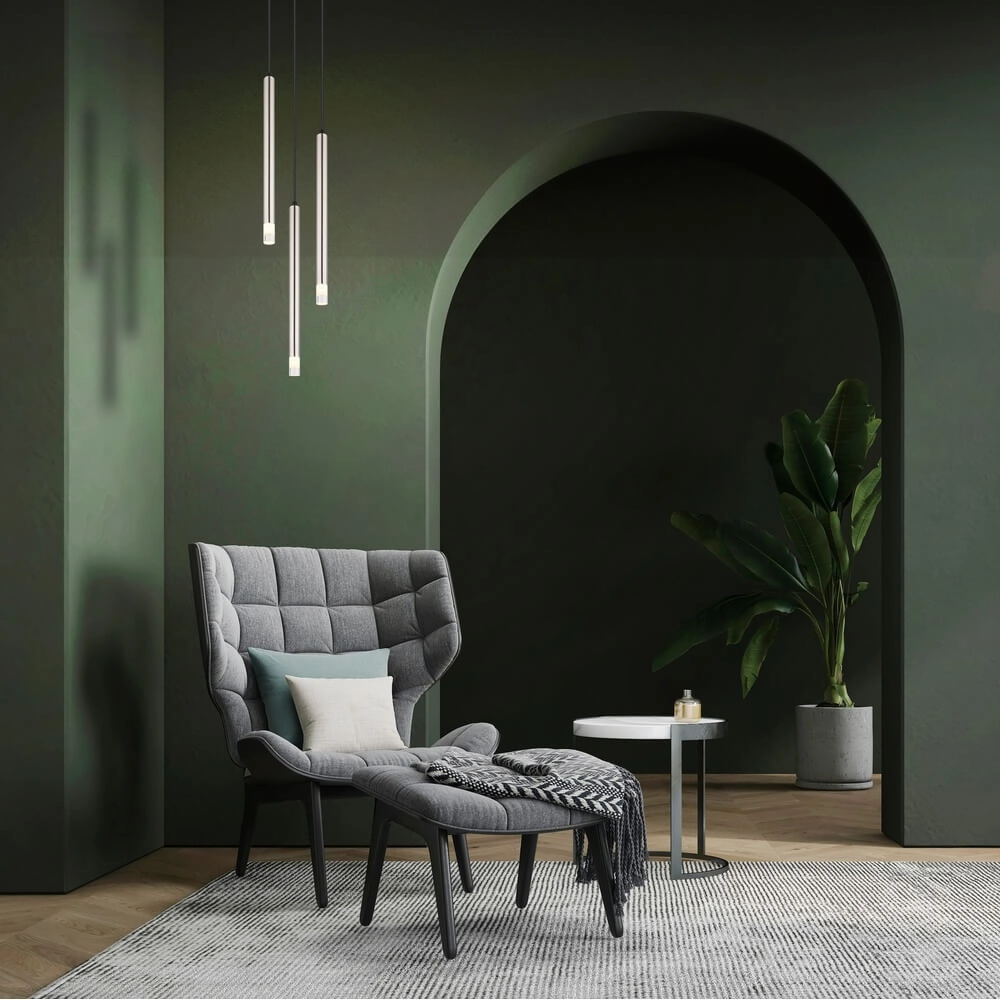 Design hanglamp Ryan 3-lichts nikkel Globo 9007371484041