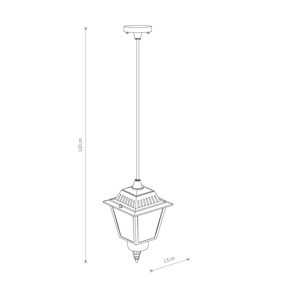 Zwarte hanglamp Ana Lyora 5903139105002