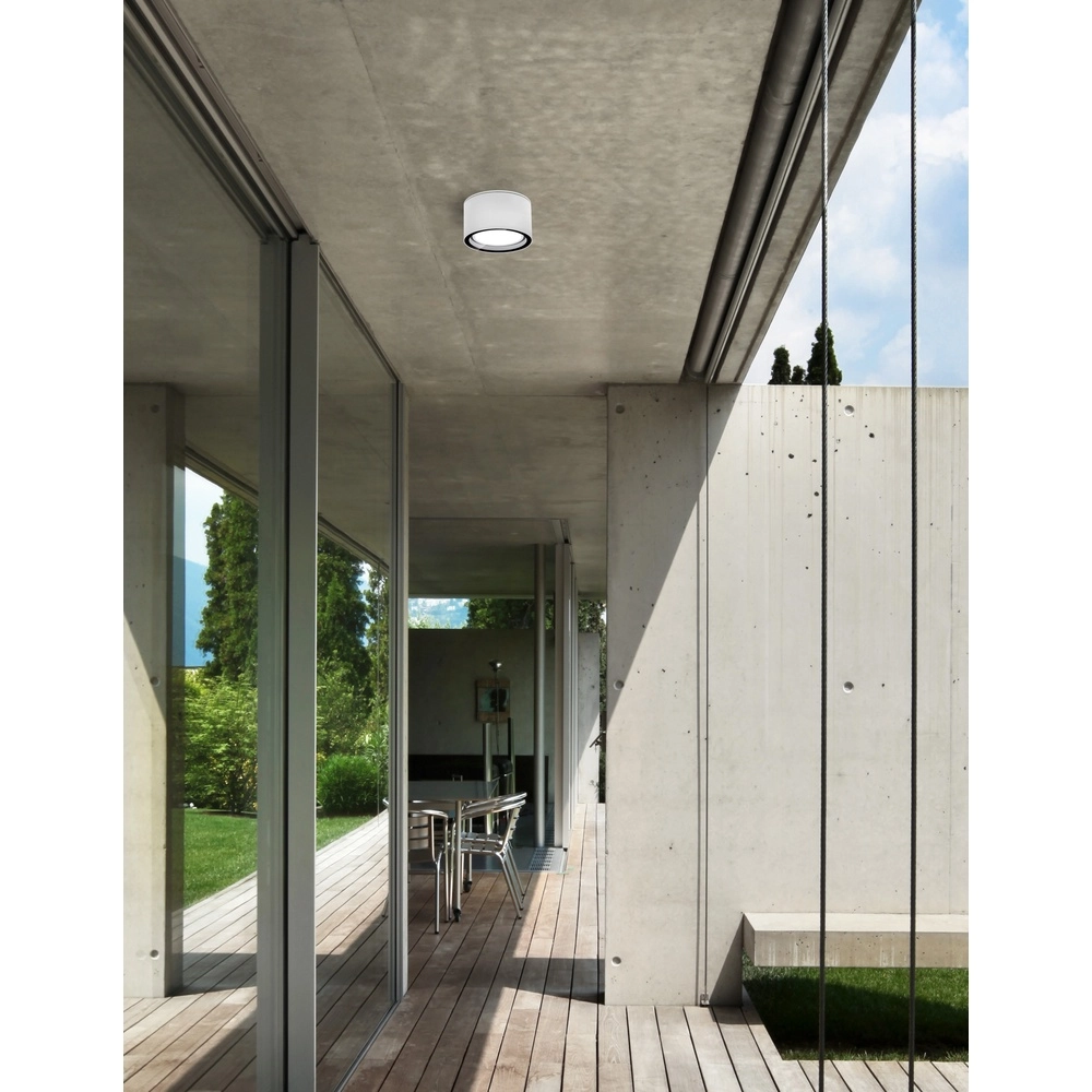 Ronde plafondlamp Focus Ø 10cm wit Lyora 5212017409133