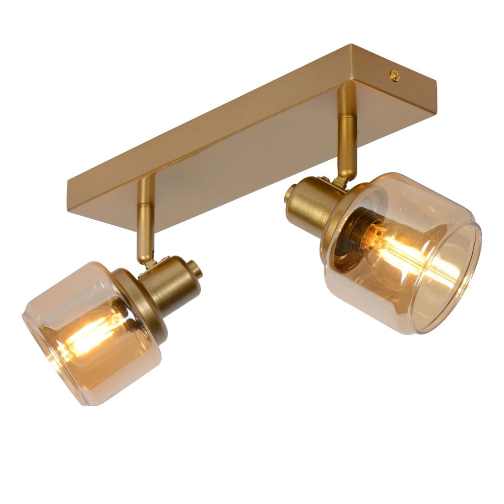 Plafondlamp Bjorn 2-lichts goud Lucide 5411212771223