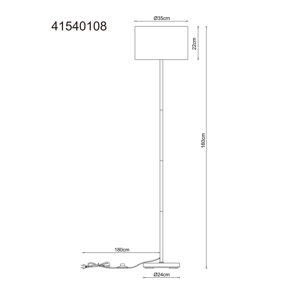 Vloerlamp Thea gunmetal Globo 9007371570034