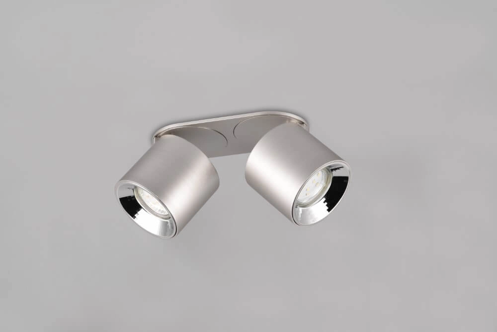 Plafondlamp Guayana 2-lichts nikkel Trio 4017807573978