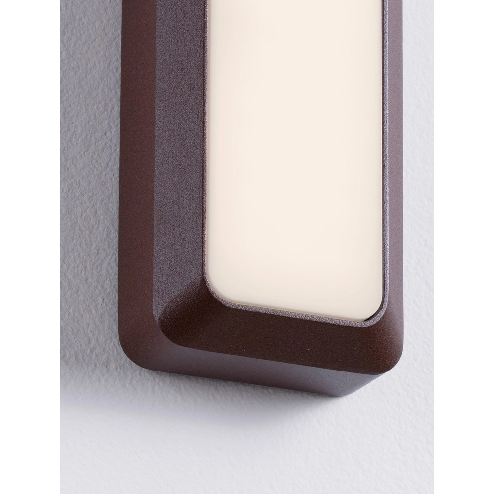 Wandlamp Appia rechthoek roestbruin Lyora 5212017449610