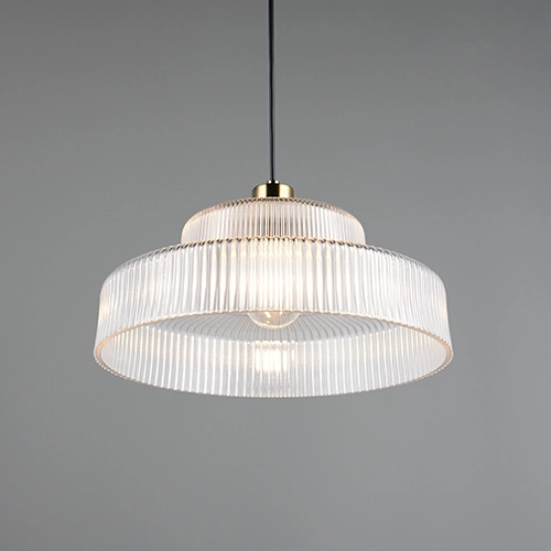 Klassieke hanglamp Abella transparant glas Trio 4017807677706