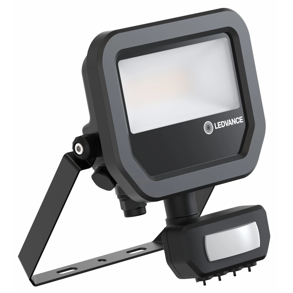 Schijnwerper Vance 8W - 3000K zwart met sensor