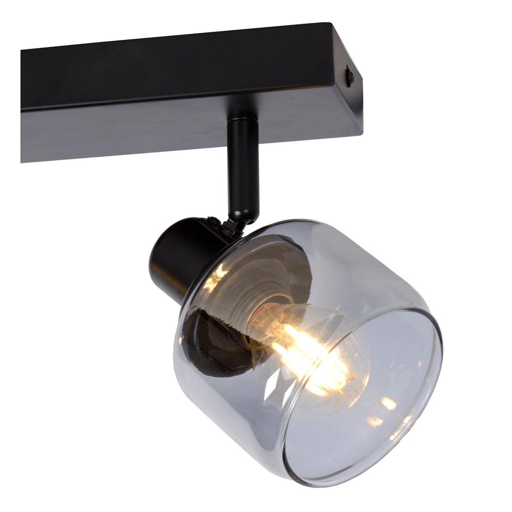 Plafondlamp Bjorn 2-lichts zwart Lucide 5411212771230