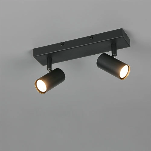 Opbouwspot Taryn 2-lichts zwart