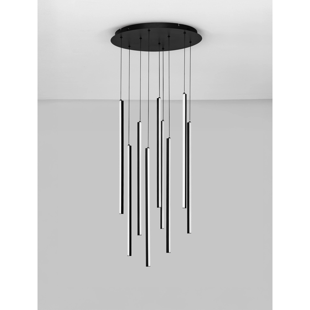 Design pendant lamp Gratta black Ø 50cm Lyora 5212017468536