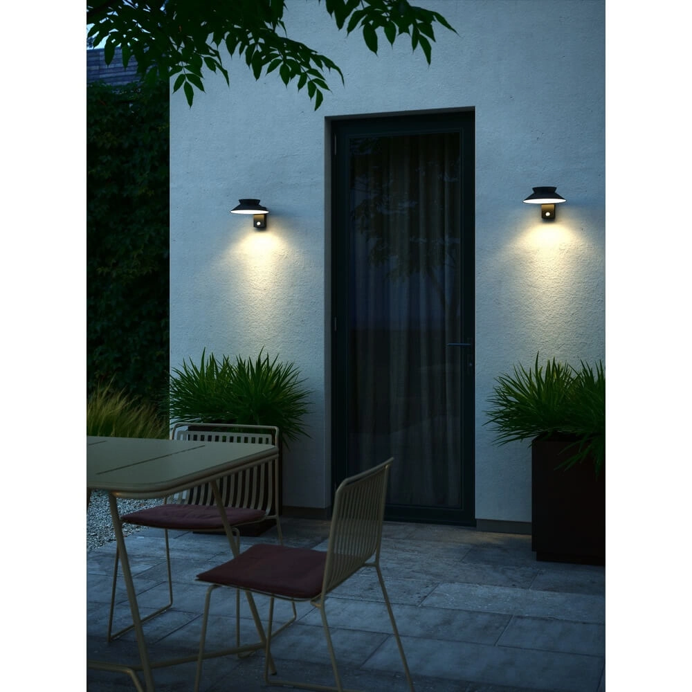 Solar wandlamp Justina zwart Nordlux 5704924017544