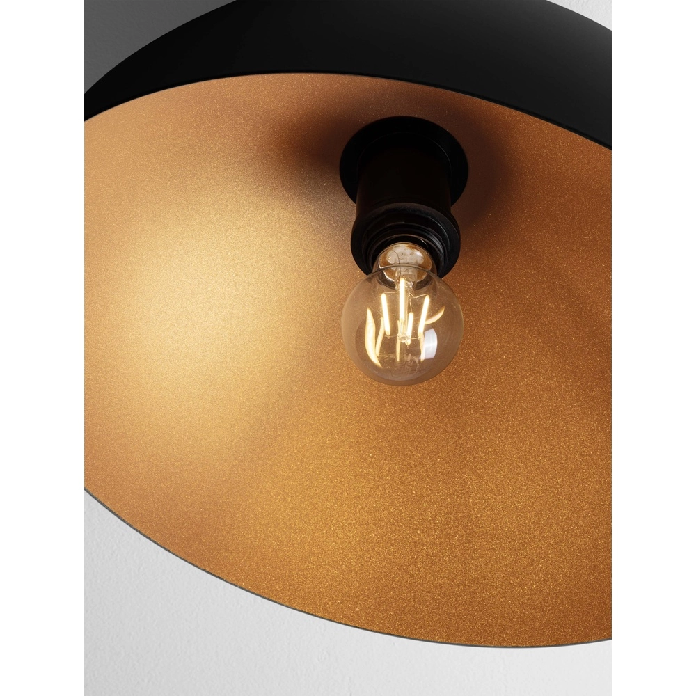 Plafondlamp Onia zwart met goud Ø 40cm Lyora 5212017458117