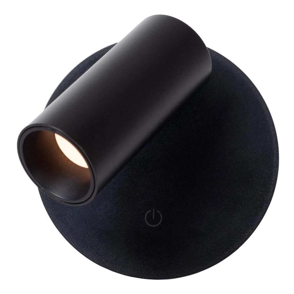 Oplaadbare wandlamp Toni magnetisch zwart Lucide 5411212290540