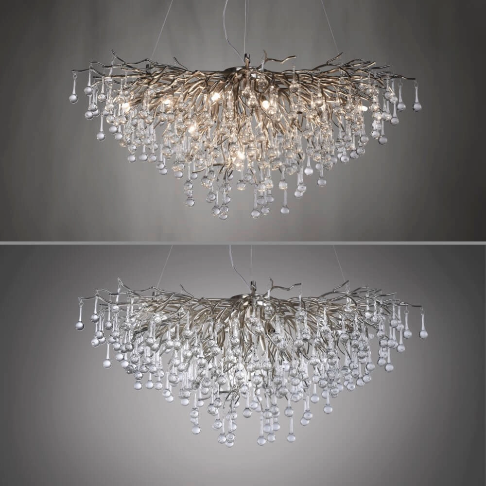 Unieke kroonluchter Icicle metaal Paul Neuhaus 4012248352137