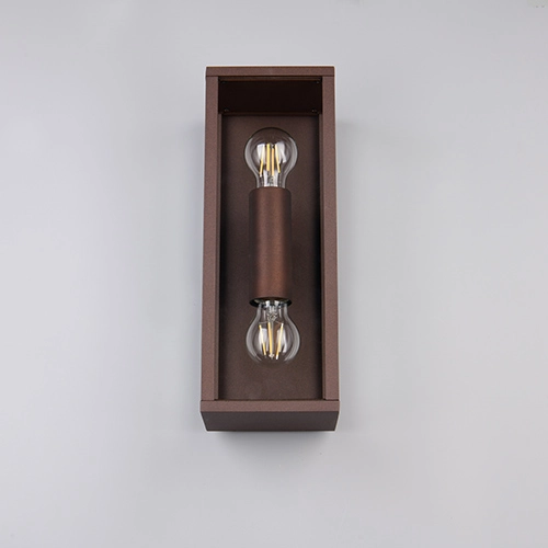 Moderne wandlamp Garonne M roestbruin Trio 4017807687392