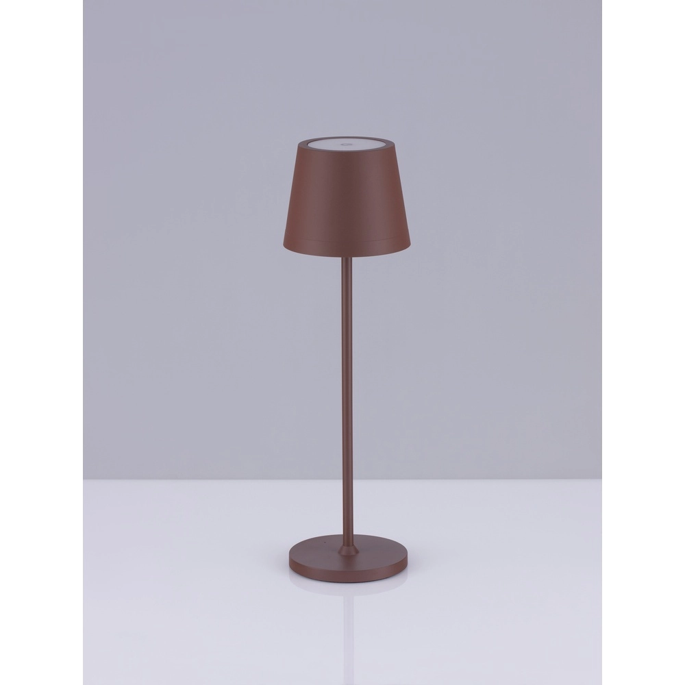Oplaadbare tafellamp Seina roestbruin Lyora 5212017444424