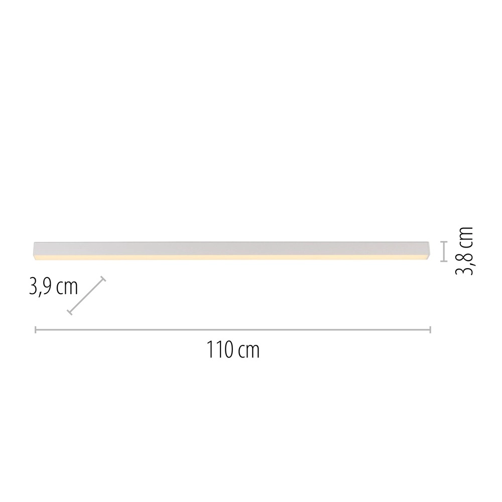 Strakke led balk Pure Lines Straight 110cm - wit Paul Neuhaus 4012248395820