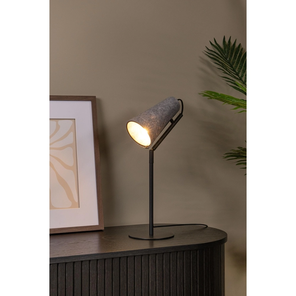 Unieke tafellamp Bensen grijs Lucide 5411212051639