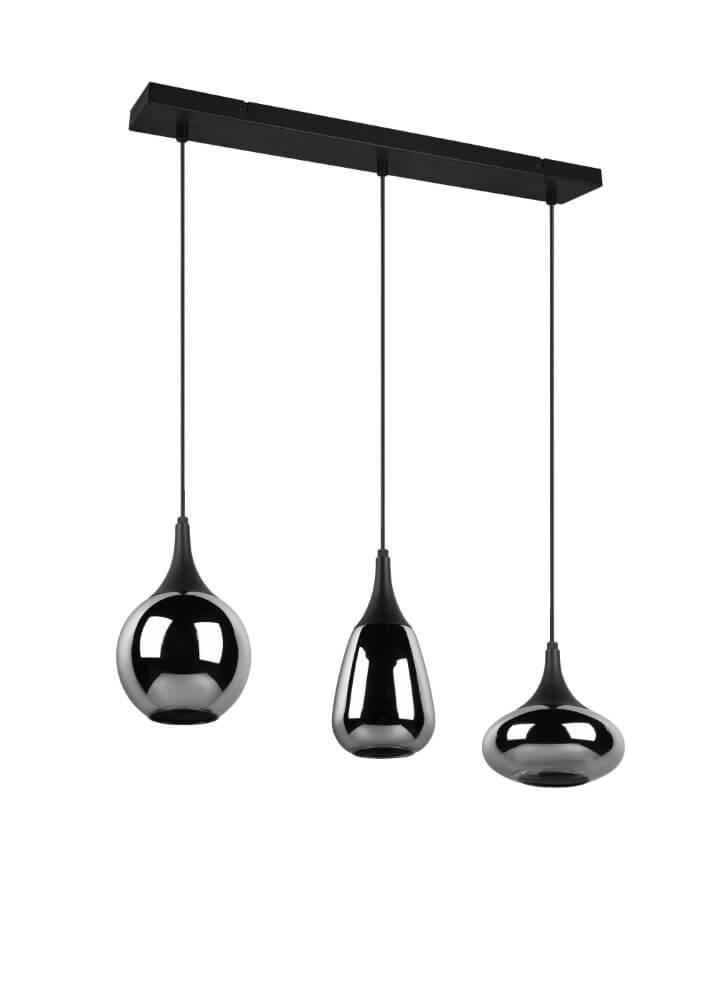 3-lichts hanglamp Lumina met smoke glas Trio 4017807542271