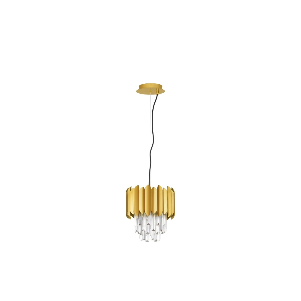 Hanglamp Magnolia goud en kristal Ø 25cm Lyora 5212017434920