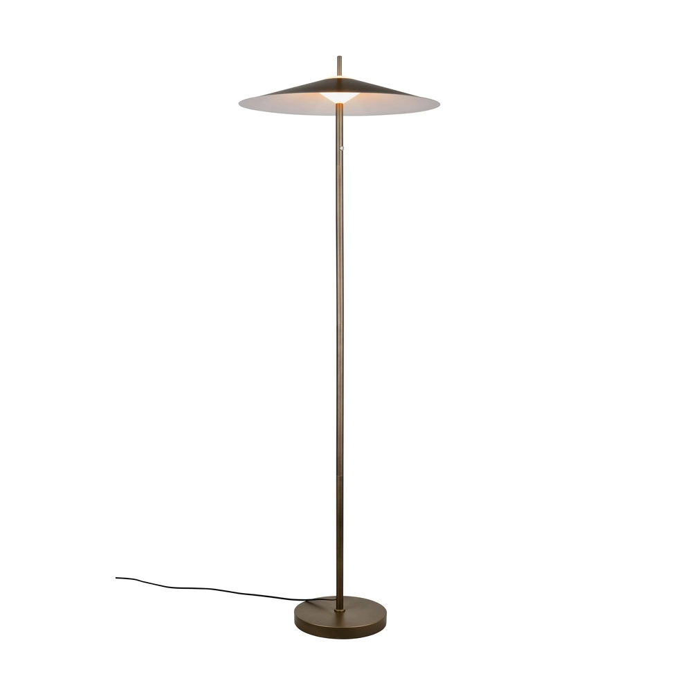 Design vloerlamp Amalo platinum bruin