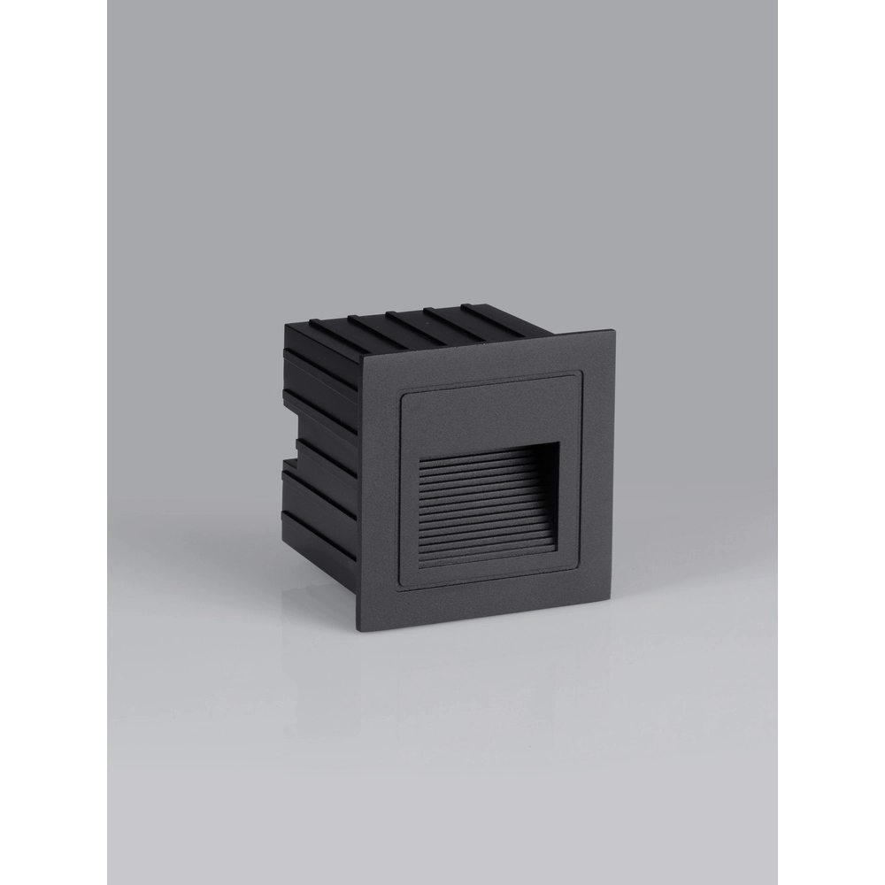 Vierkante inbouwlamp Polka zwart Lyora 5212017453198