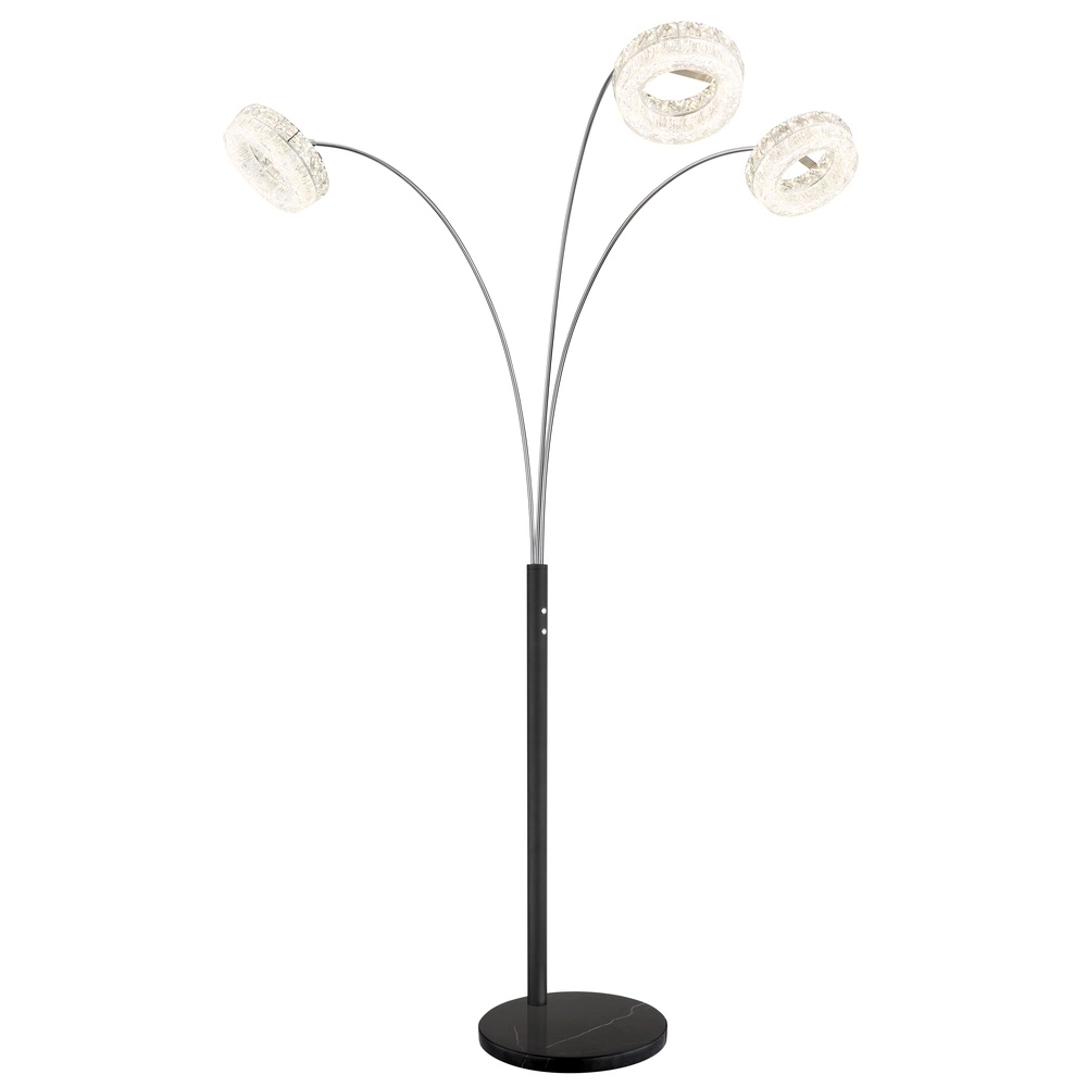 Vloerlamp Laurel zwart