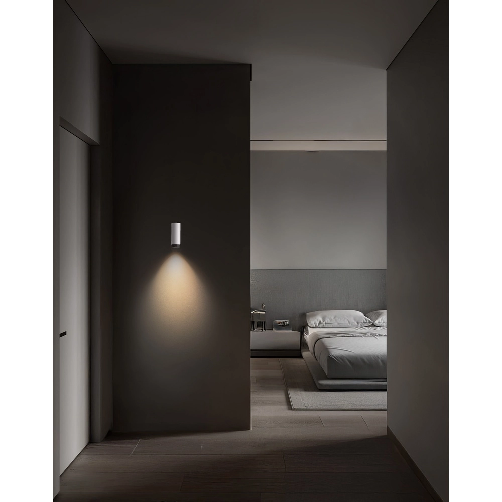 Wandspot Nessi wit met zwart Lyora 5212017475152