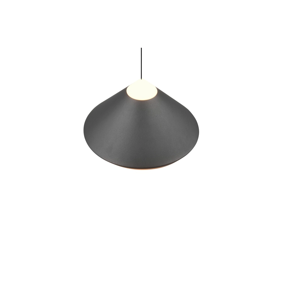 Moderne hanglamp Laguna Ø 30cm zwart Trio 4017807677508