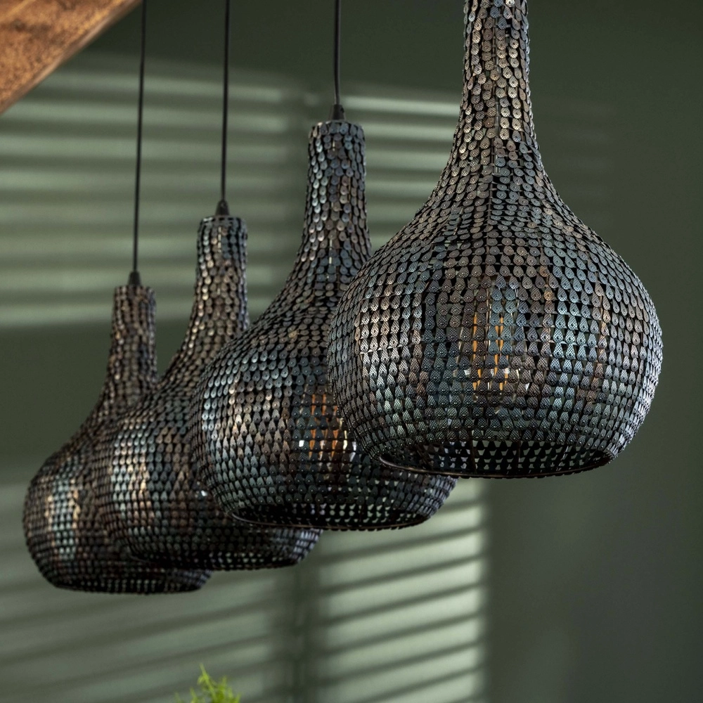 4L hanglamp Armor 4x Ø 25cm Lyora 8716803512900