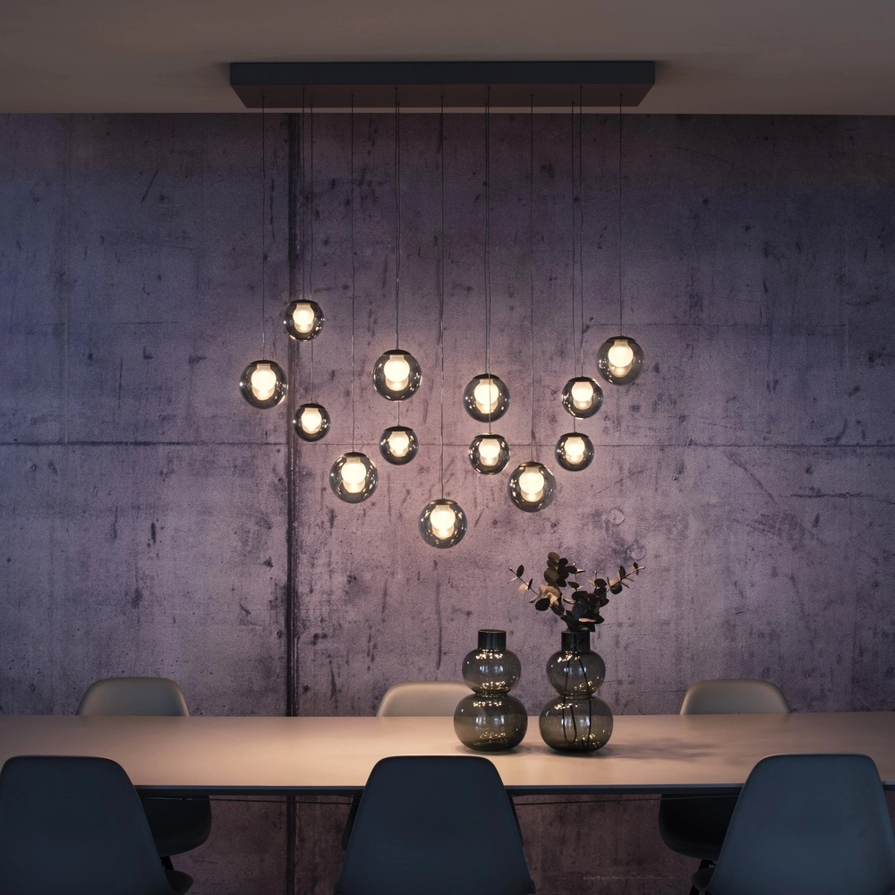 13-lichts hanglamp Pure Popup mystic grey Paul Neuhaus 4012248398302